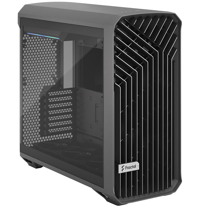 Fractal Design Torrent Midi-Tower Light Tint, Tempered Glass, grau