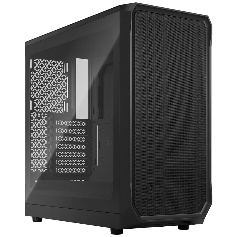 Fractal Design Focus 2 ATX Boîtier Moyen Tour Noir Panneau Latéral en Verre Trempé USB 3.2 Gen 1 Type-A
