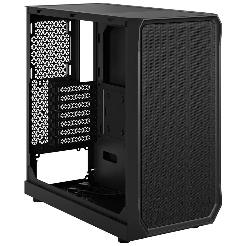 Fractal Design Focus 2 ATX Boîtier Moyen Tour Noir Panneau Latéral en Verre Trempé USB 3.2 Gen 1 Type-A