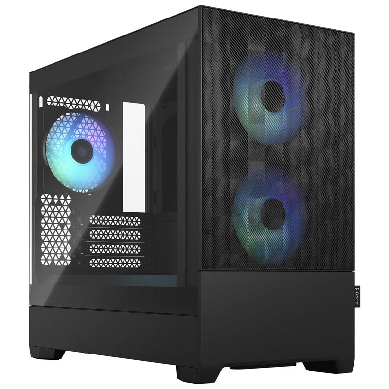 Fractal Design Pop Mini Air RGB Clear Tint Micro-ATX-Gehäuse, Tempered Glass - schwarz