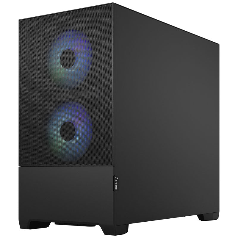Fractal Design Pop Mini Air RGB Clear Tint Micro-ATX-Gehäuse, Tempered Glass - schwarz