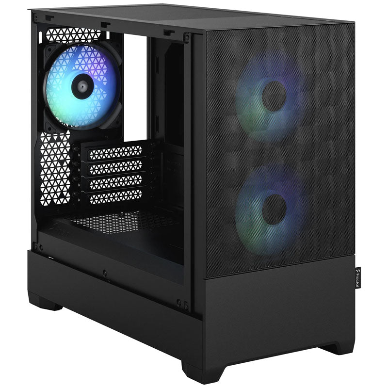 Fractal Design Pop Mini Air Micro ATX Boîtier Moyen Tour Noir Panneau Latéral en Verre Trempé