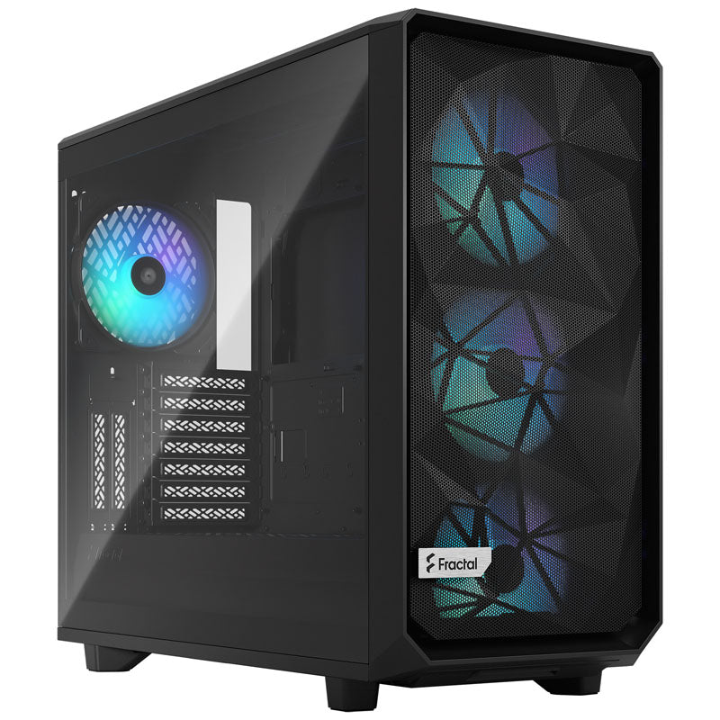 Fractal Design Meshify 2 RGB Midi-Tower, Light Tint, Tempered Glass, schwarz