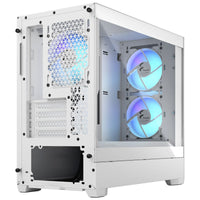 Fractal Design Pop Mini Air Micro ATX Mid Tower White with Tempered Glass Side Panel and USB 3.2 Gen 1 Type-A Front Panel