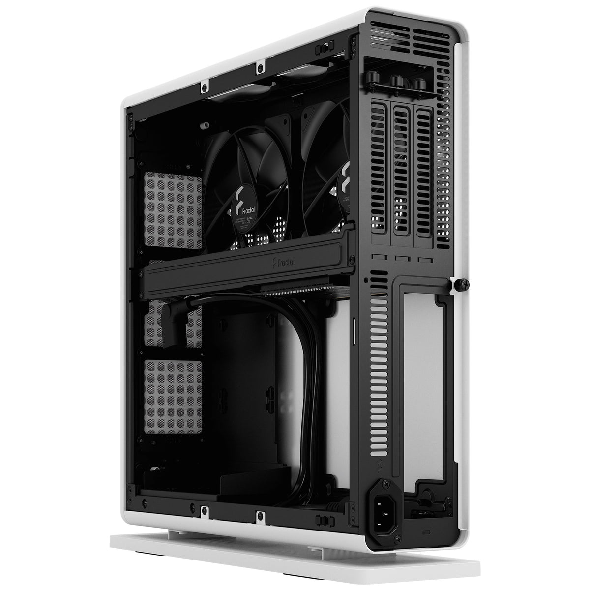 Fractal Design Ridge PCIe 4.0 Mini-ITX Tower White Mesh Side Panel, USB 3.2 Gen 2 Type-C, USB 3.2 Gen 1 Type-A