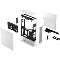 Fractal Design Ridge PCIe 4.0 Mini-ITX Tower White Mesh Side Panel, USB 3.2 Gen 2 Type-C, USB 3.2 Gen 1 Type-A