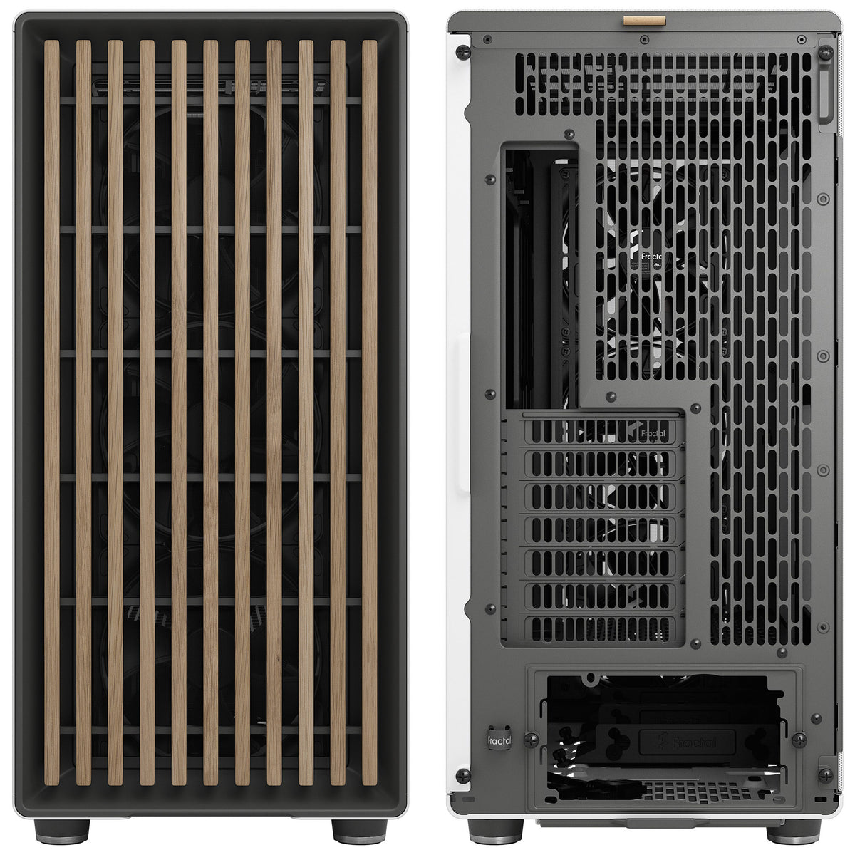 Fractal Design North XL ATX Full Tower White with Mesh Side Panel and USB 3.2 Gen 2 Type-C, USB 3.2 Gen 1 Type-A