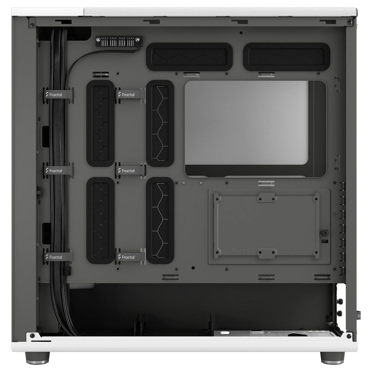 Fractal Design North XL ATX Full Tower White with Mesh Side Panel and USB 3.2 Gen 2 Type-C, USB 3.2 Gen 1 Type-A
