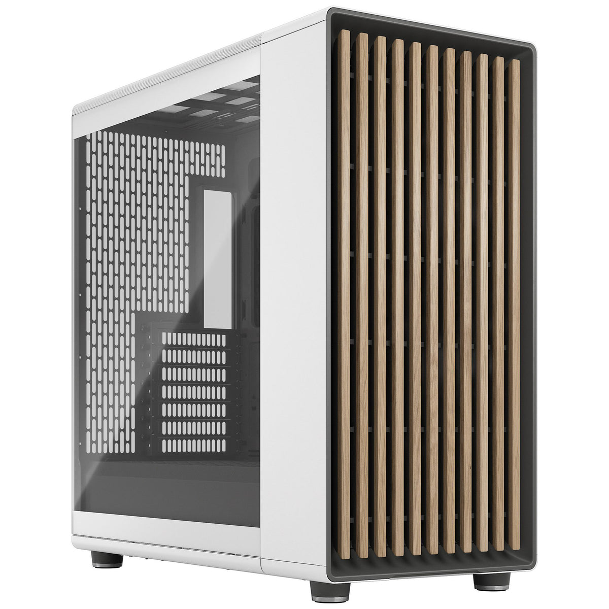 Fractal Design North XL ATX Full Tower White with Tempered Glass Side Panel and USB 3.2 Gen 2 Type-C, USB 3.2 Gen 1 Type-A