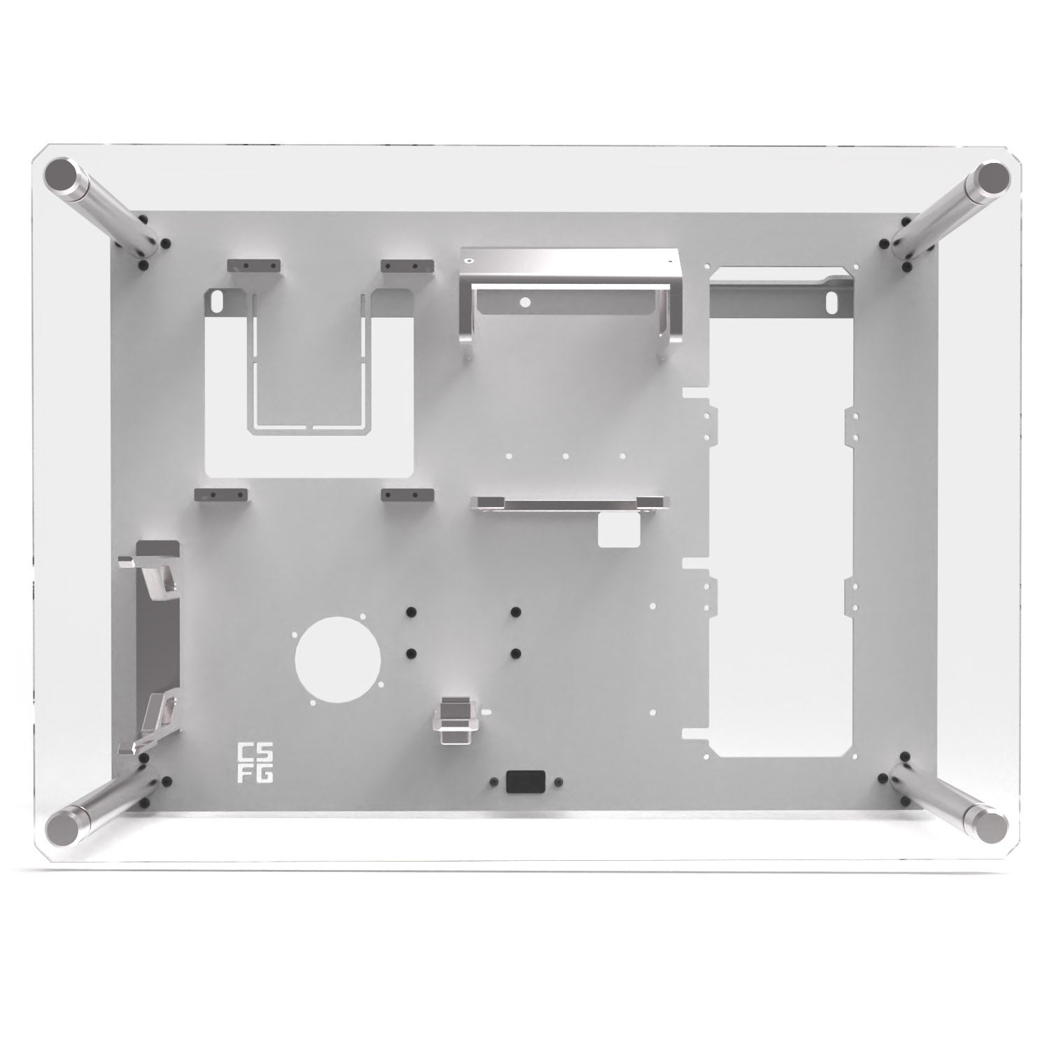 CSFG Frostbite Wandgehäuse - weiß, Micro-ITX