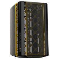 Geometric Future Model 2 The ARK Micro ATX Mini Tower Black / Gold Mesh Side Panel, USB 3.2 Gen 1 Type-C Front Panel, 280 x 330 x 440 mm