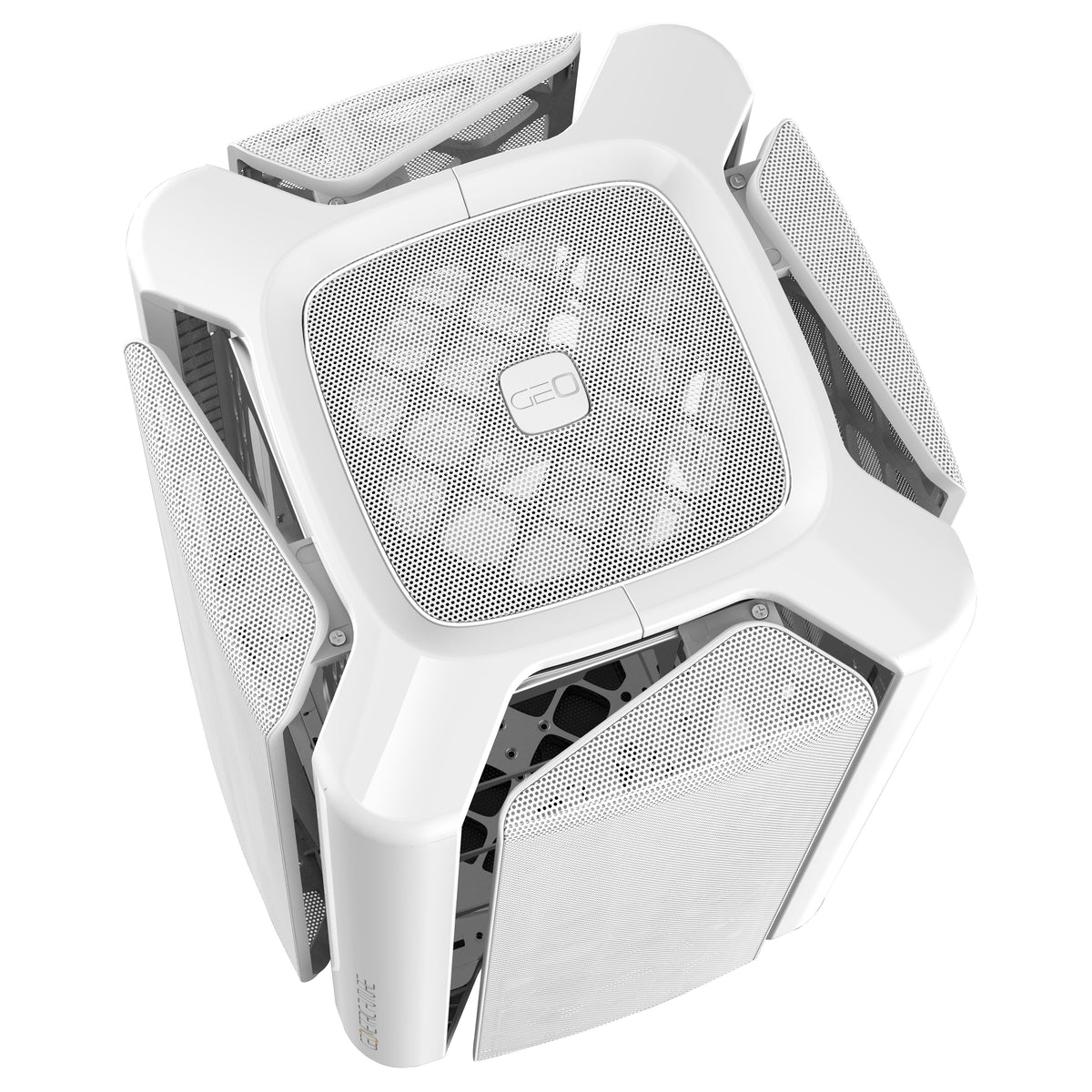 Geometric Future Model 2 The ARK MicroATX Mini Tower White Mesh Side Panel
