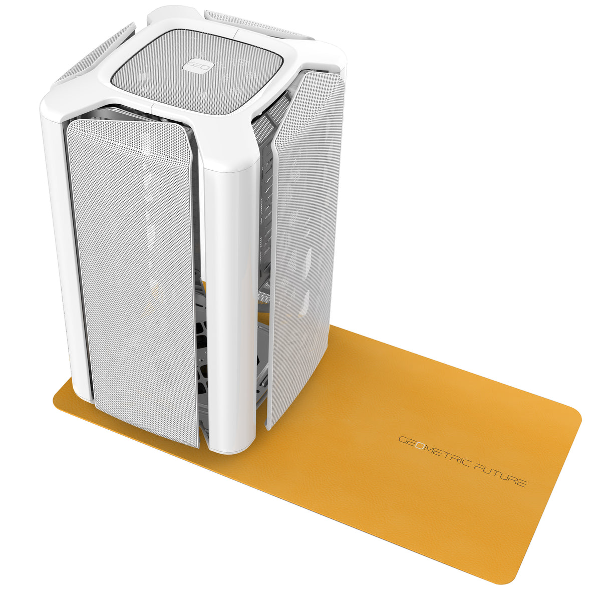 Geometric Future Model 2 The ARK MicroATX Mini Tower White Mesh Side Panel