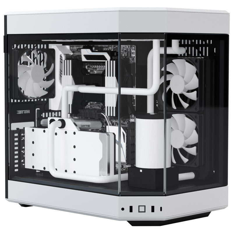 Hyte Y60 Midi Tower, Tempered Glass - schwarz/weiß