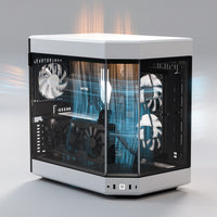 Hyte Y60 Midi Tower, Tempered Glass - schwarz/weiß