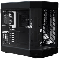 HYTE Y60 Modern Aesthetic Dual Chamber Panoramic Tempered Glass Mid-Tower ATX Computer Gaming Case with PCIe 4.0 Riser Cable Included, Black