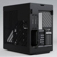 HYTE Y60 Modern Aesthetic Dual Chamber Panoramic Tempered Glass Mid-Tower ATX Computer Gaming Case with PCIe 4.0 Riser Cable Included, Black