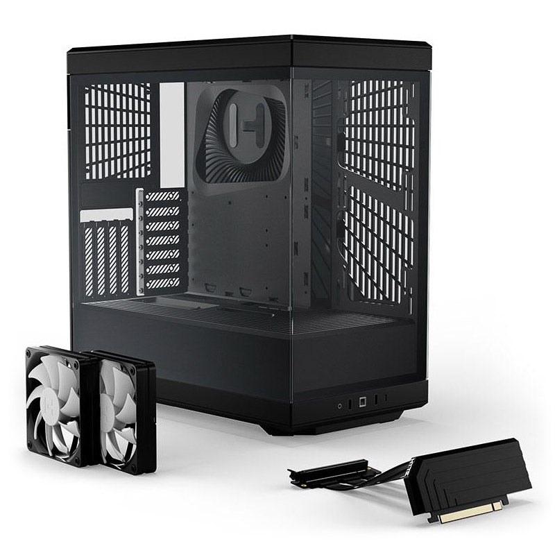 Hyte Y40 Midi Tower, Tempered Glass - schwarz