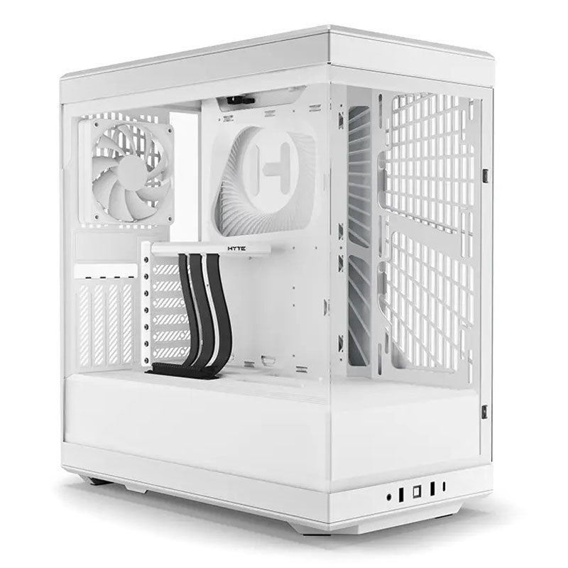 HYTE Y40 ATX Mid Tower White Tempered Glass Side Panel