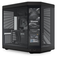HYTE Y70 Touch ATX Mid Tower Black Tempered Glass Side Panel, USB 3.2 Gen 2 Type-C, USB 3.2 Gen 1 Type-A