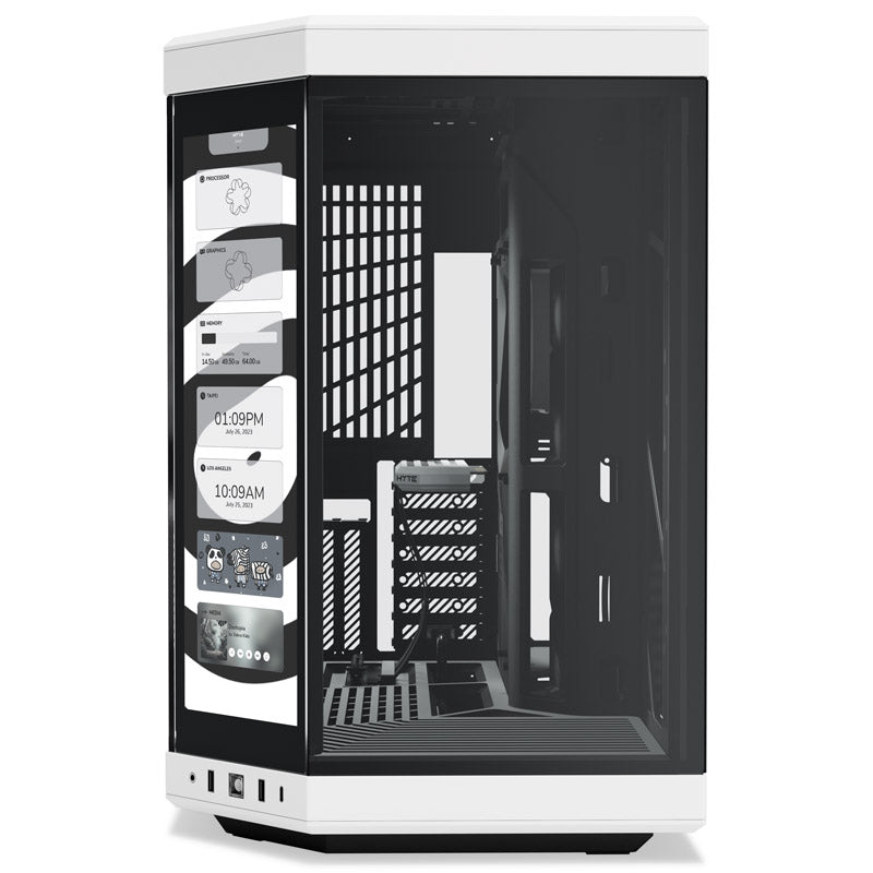Hyte Y70 Midi Tower Touch - schwarz/weiß