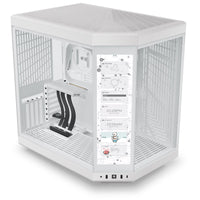 HYTE Y70 Touch ATX Mid Tower White with Tempered Glass Side Panel and USB 3.2 Gen 2 Type-C, USB 3.2 Gen 1 Type-A