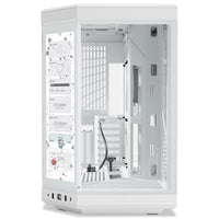 HYTE Y70 Touch ATX Mid Tower White with Tempered Glass Side Panel and USB 3.2 Gen 2 Type-C, USB 3.2 Gen 1 Type-A