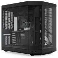 HYTE Y70 ATX Mid Tower Pitch Black with Tempered Glass Side Panel and USB 3.2 Gen 2 Type-C, USB 3.2 Gen 1 Type-A