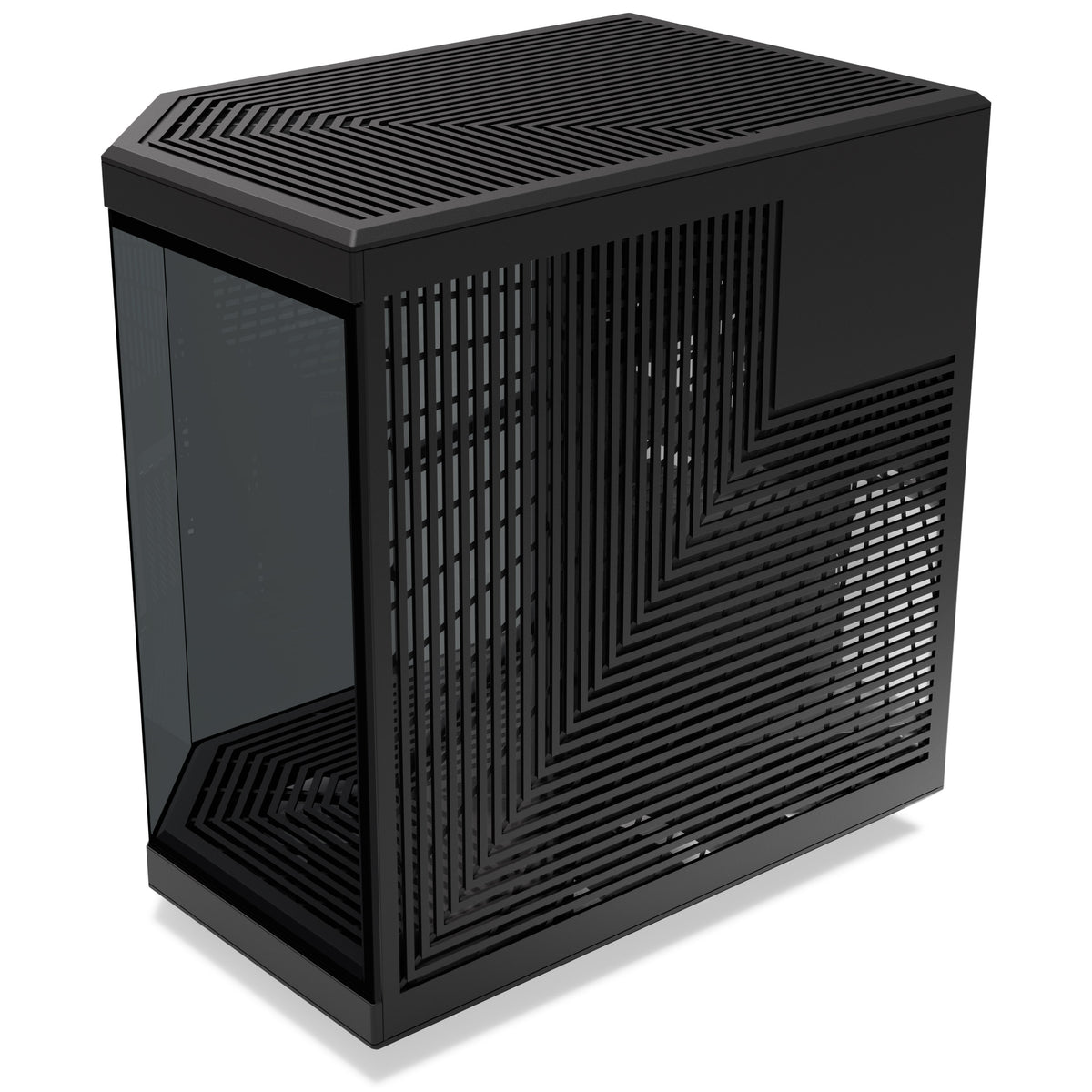 HYTE Y70 ATX Mid Tower Pitch Black with Tempered Glass Side Panel and USB 3.2 Gen 2 Type-C, USB 3.2 Gen 1 Type-A