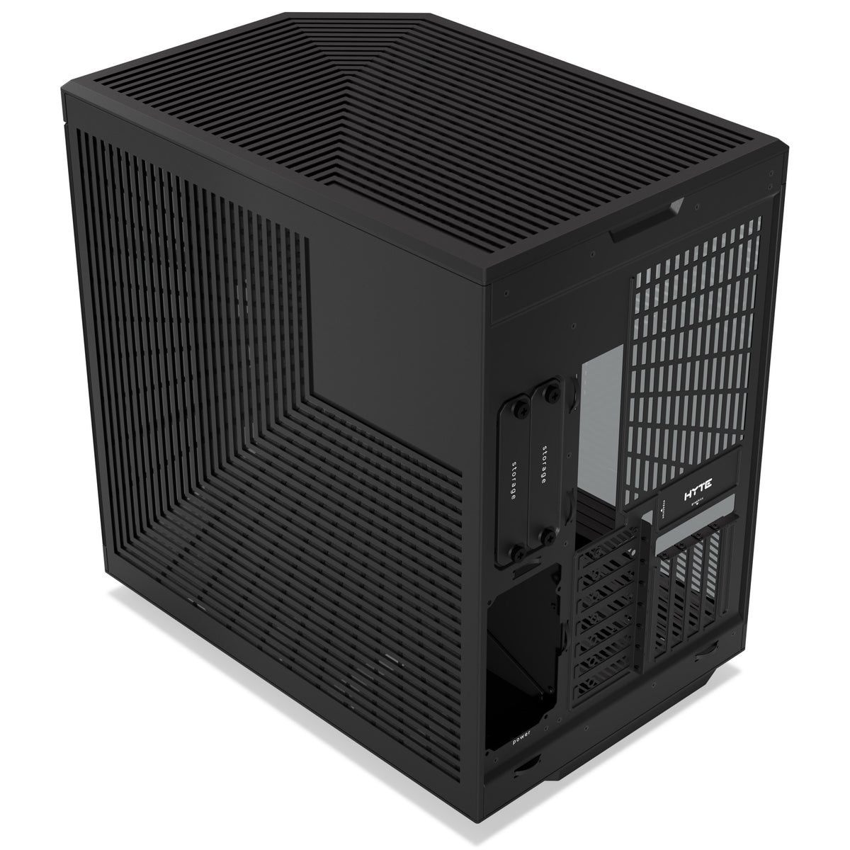 HYTE Y70 ATX Mid Tower Pitch Black with Tempered Glass Side Panel and USB 3.2 Gen 2 Type-C, USB 3.2 Gen 1 Type-A