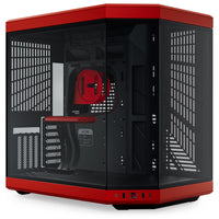 HYTE Y70 ATX Mid Tower Black Cherry / Red Tempered Glass