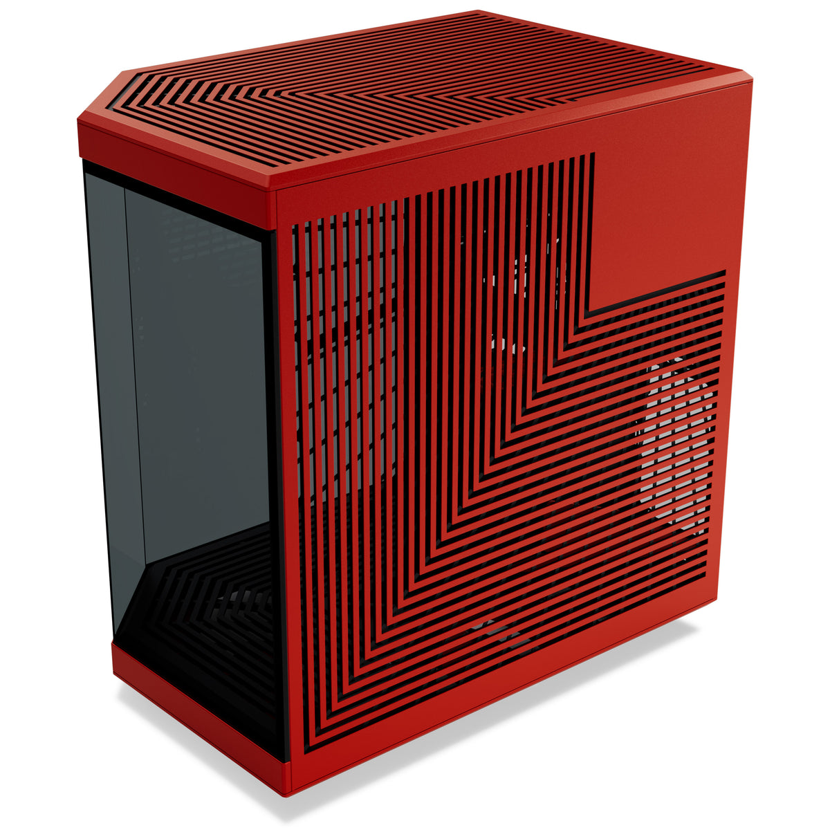 HYTE Y70 ATX Mid Tower Black Cherry / Red Tempered Glass