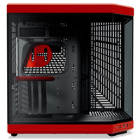 HYTE Y70 ATX Mid Tower Black Cherry / Red Tempered Glass