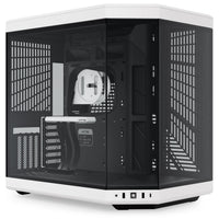 HYTE Y70 ATX Mid Tower White Panda / Black Tempered Glass Side Panel, USB 3.2 Gen 2 Type-C, USB 3.2 Gen 1 Type-A