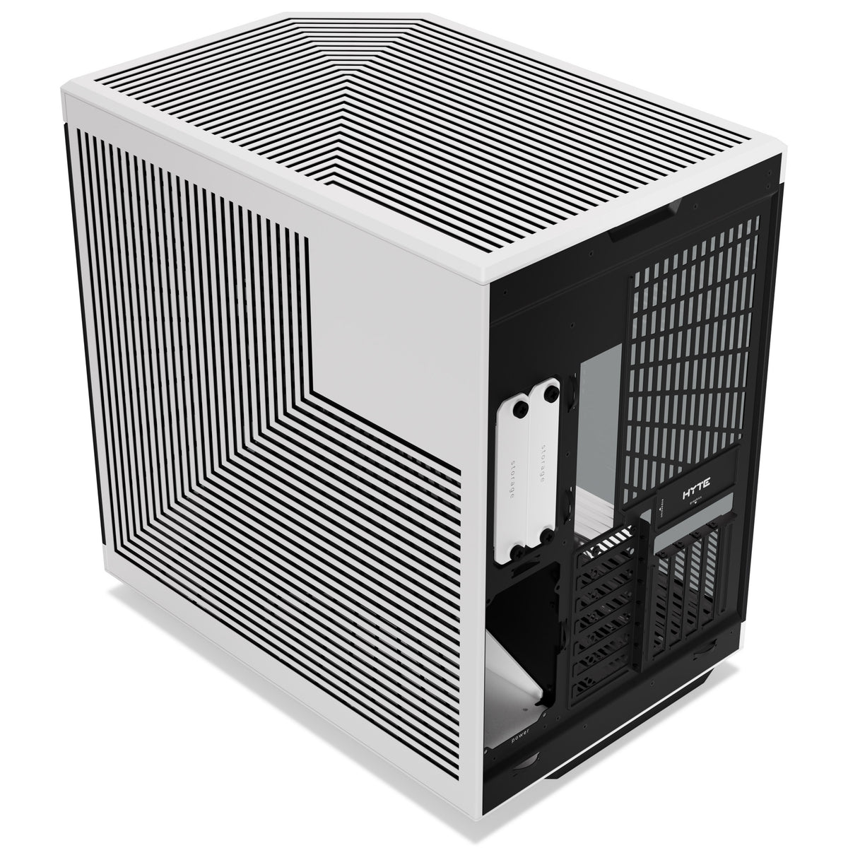 HYTE Y70 ATX Mid Tower White Panda / Black Tempered Glass Side Panel, USB 3.2 Gen 2 Type-C, USB 3.2 Gen 1 Type-A