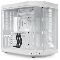 HYTE Y70 CS-HYTE-Y70-WW Dual Chamber Mid-Tower ATX Case with PCIe 4.0 Express Riser Cable Included, Snow White