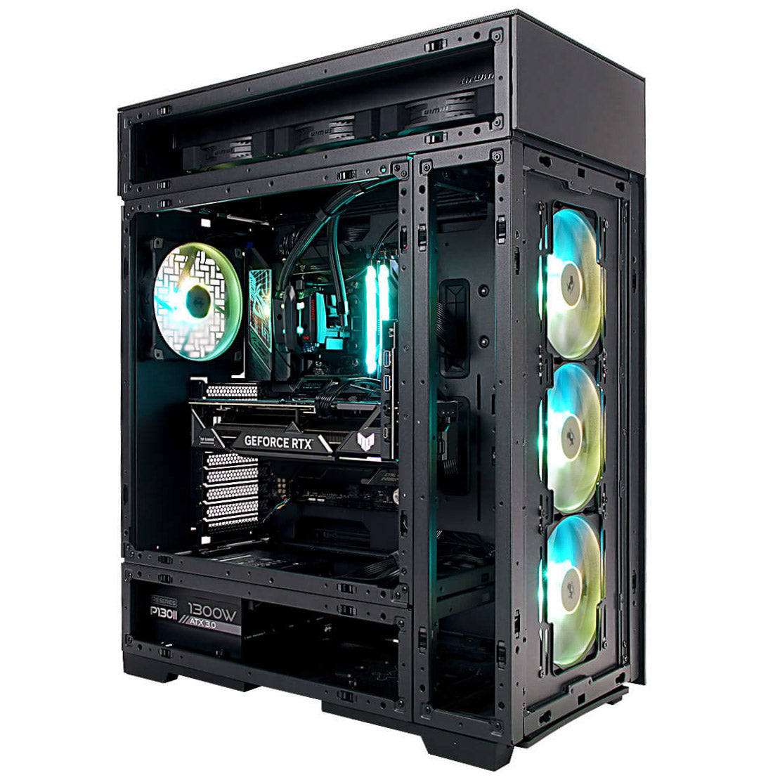 InWin Modfree Deluxe Big-Tower Tempered Glass - schwarz