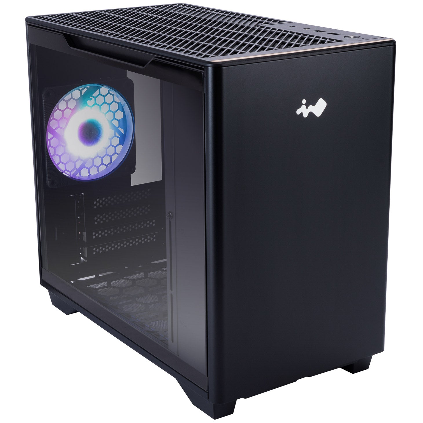 InWin A3 Mini-Tower Tempered Glass - schwarz