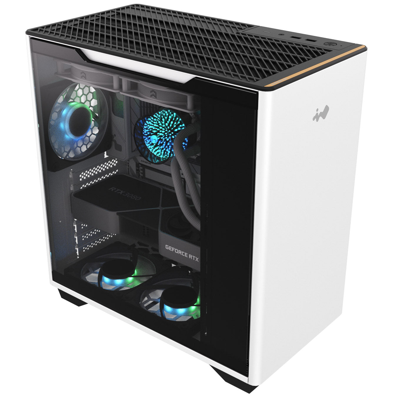 InWin A5 Midi-Tower Tempered Glass - weiß