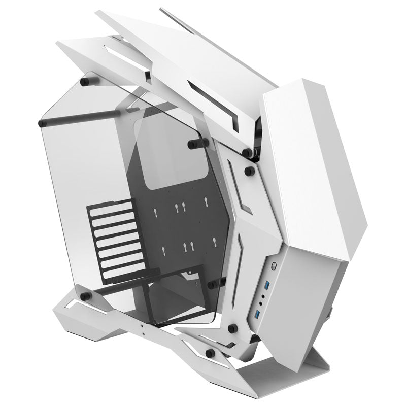 Jonsbo MOD3 ATX Mid Tower White with Tempered Glass Side Panel and USB 3.2 Gen 1 Type-A