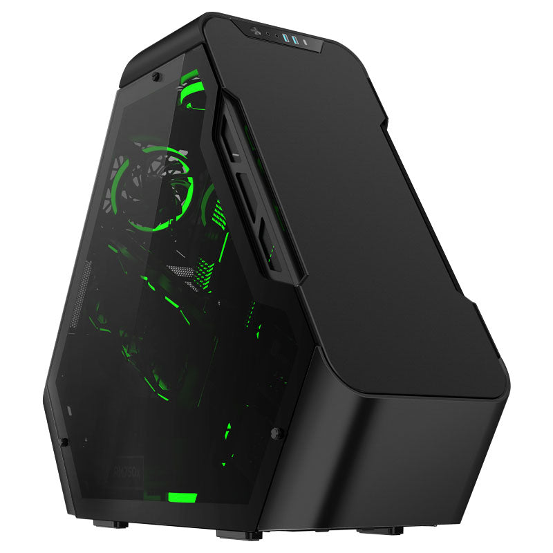 Jonsbo TR03-A Showcase, Tempered Glass - schwarz