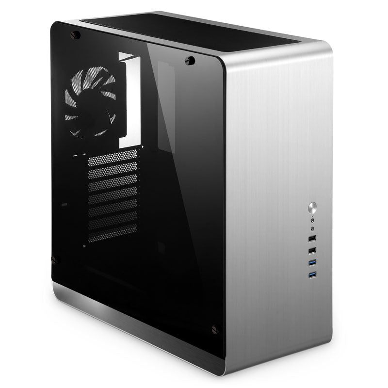 Jonsbo UMX4 Midi-Tower, Tempered Glass - silber