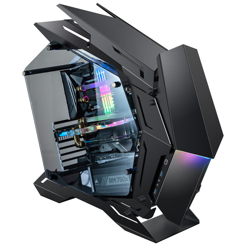Boîtier moyen tour ATX Jonsbo MOD-3 noir avec panneau latéral en verre trempé et panneau avant USB 3.2 Gen 1 Type-A