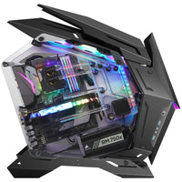 Boîtier moyen tour ATX Jonsbo MOD-3 noir avec panneau latéral en verre trempé et panneau avant USB 3.2 Gen 1 Type-A