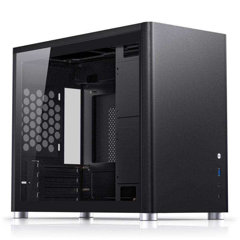 Jonsbo D30 Micro-ATX Gehäuse, Tempered Glass - schwarz
