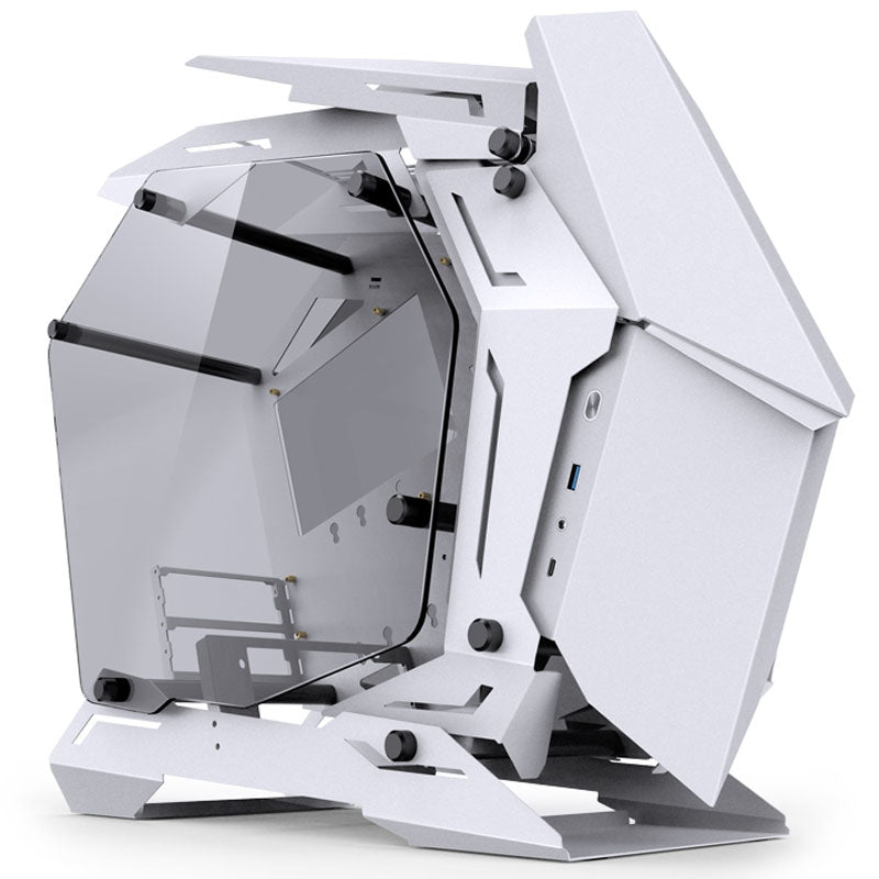 Jonsbo MOD3 Mini Micro-ATX Tower Showcase, Tempered Glass - weiß