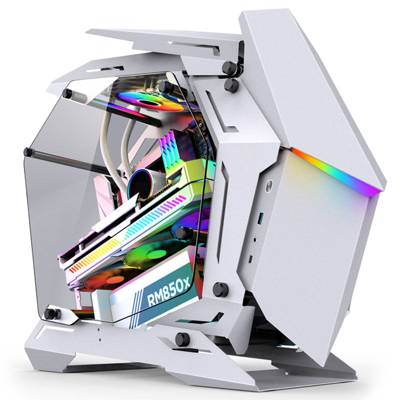 Jonsbo MOD-3 Mini MicroATX Mid Tower White Tempered Glass Side Panel