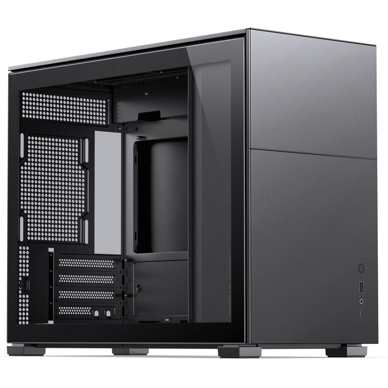 Jonsbo D31 Micro-ATX Gehäuse, Tempered Glass - schwarz