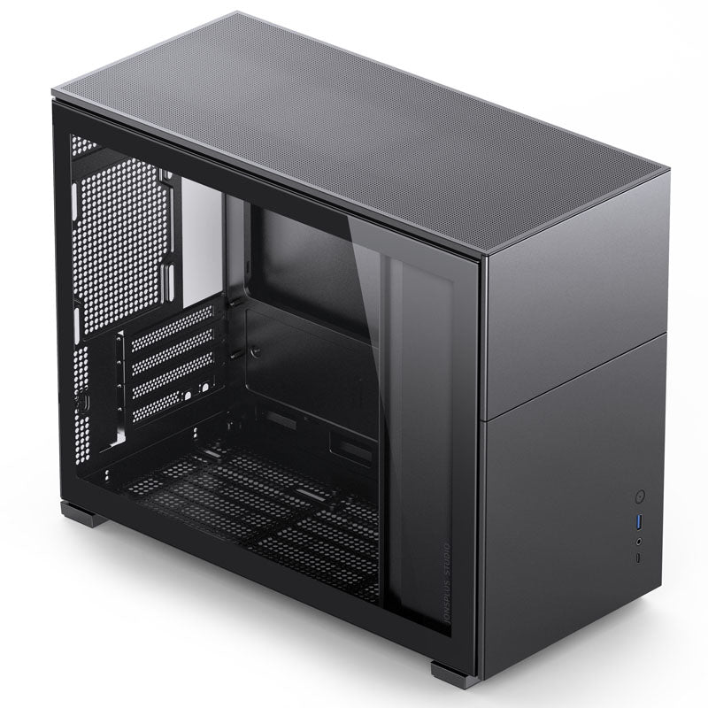 Jonsbo D31 Micro-ATX Gehäuse, Tempered Glass - schwarz