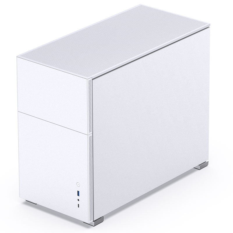 Jonsbo D31 STD Micro ATX Mini Tower White Tempered Glass Side Panel with USB 3.2 Gen 2 Type-C USB 3.2 Gen 1 Type-A